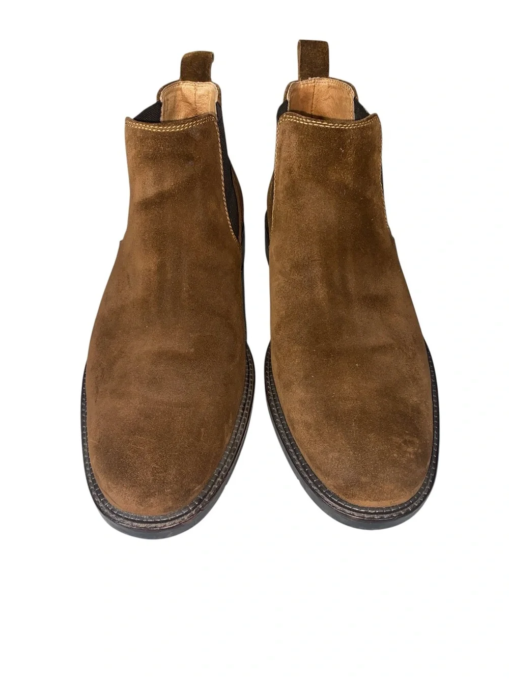 Johnston and Murphy Brown Suede Chelsea Boots Size 9.5 Chukka